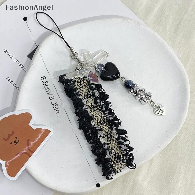 FashionAngel Y2k Ren Ruy Băng Dây Xích Điện Thoại Ngọt Ngào Thoáng Mát Gấu Tình Yêu Móng Vuốt Mặt Dây Quyến Rũ Tai Nghe Dây CCD Dây Đeo Túi Trang Trí VN