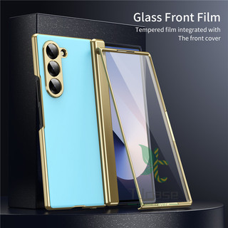 Vỏ bọc mỏng AG mờ, bản lề, nắp tự động rebound, kính trước, cho Samsung Galaxy Z Fold 6/5/4/3