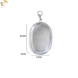 [GOU] Túi ngoài trời trong suốt nhiều màu Túi trong suốt Trang trí Hộp bí ẩn Hộp trưng bày búp bê PVC Hộp sắp xếp Ví dây kéo đôi VN