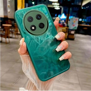 Ốp Điện Thoại Honor X9C 5G Cho Honor X9C X9B X9A X 9C X 9a HonorX9C 5G 2024 Lông Vũ Trong Suốt Vỏ Silicon TPU Mềm Mạ Chống Sốc Cặp Đôi Bảo Vệ Ống Kính Mặt Sau