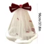 Mya Giáng Sinh Cô Dâu Ren Veil Nữ Nơ Tulle Bachelorette Đảng Veil Với Sang Trọng Viền Nơ Cho Bé Gái Chụp Ảnh