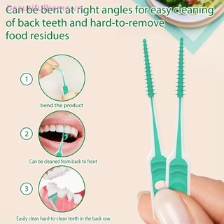 [Beautifulhome] 100 Chiếc Bàn Chải Silicon Interdental Bàn Chải Tăm Giữa Răng Có Chỉ Dụng Cụ Làm Sạch Răng Miệng [Làm Đẹp]
