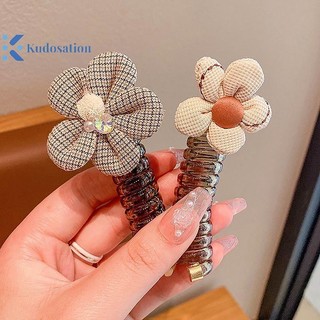 Kudosation Trẻ Em Mới Bé Gái Kim Cương Giả Pentagram Ngôi Sao Đuôi Ngựa Co Giãn Tóc Cao Su