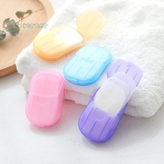 Lostcorner 1 Phòng Tắm Dùng Một Lần Xà Phòng Giấy Du Lịch Xà Phòng Giấy Rửa Tay Tắm Sạch Giấy Thơm Lát Xà Phòng Mới