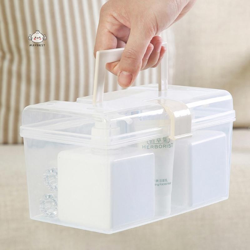 Maybest Hộp Bảo Quản Trong Suốt Có Tay Cầm, Đựng Trang Sức, Hạt Linh Tinh Gia Đình {VN}