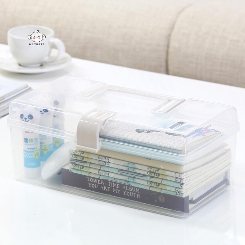 Maybest Hộp Bảo Quản Trong Suốt Có Tay Cầm, Đựng Trang Sức, Hạt Linh Tinh Gia Đình {VN}