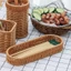 Giỏ đựng rau củ quả bánh mì YUJINI, độ cứng 7 kiểu mây dệt Giỏ phục vụ, Giỏ mây gia dụng dệt tay Nhà hàng phục vụ màn hình để bàn