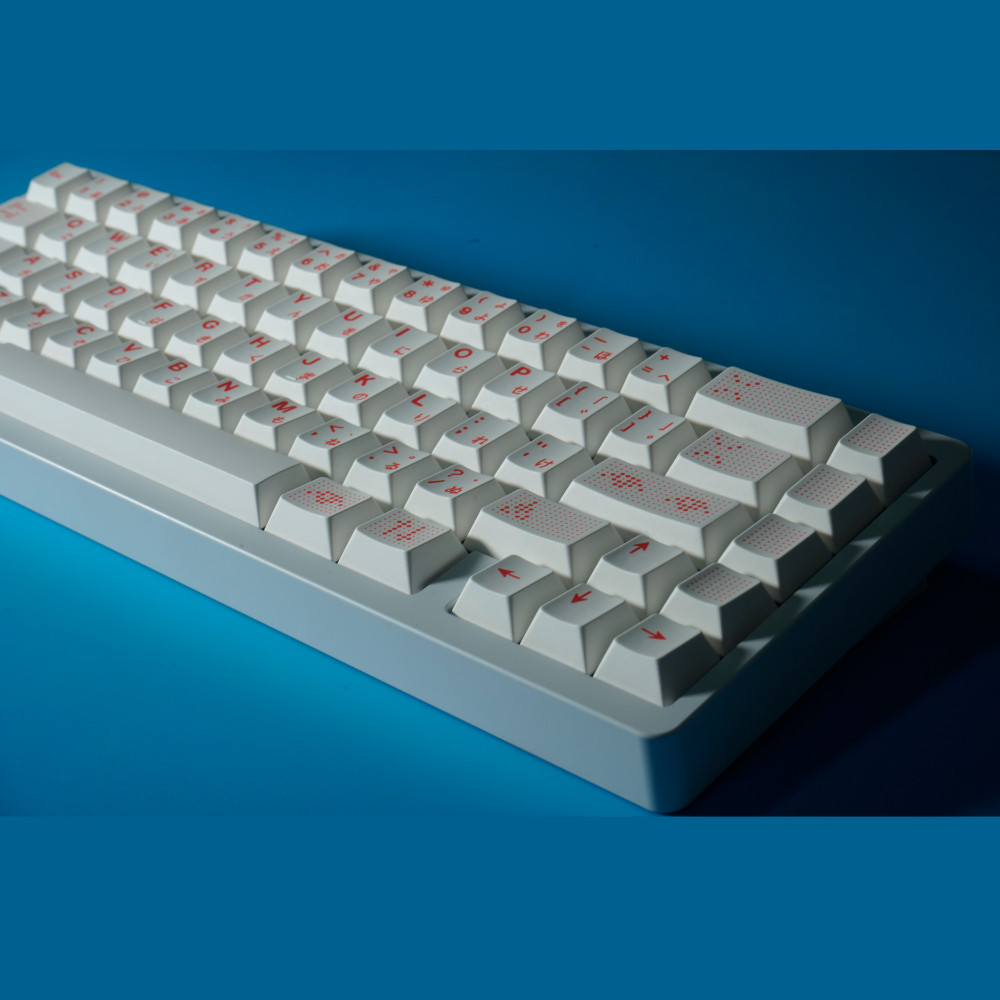 Pbt AI Keycaps Trắng Nhật Bản Keycap Dye Sub Cherry Profile Key Cap cho bàn phím cơ MX | BigBuy360 - bigbuy360.vn