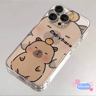 Ốp điện thoại Capybara dễ thương cho OPPO A60 A58 A58X A59 A56 A55 A55s A54 A54s A53 A53s A5s A12 A71 A73 A74 A77 A77s A78 A79 A83 A1 5G 4G Vỏ điện thoại mềm trong suốt Capybara hoạt hình ngộ nghĩnh