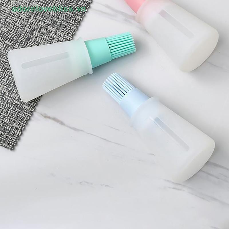 Thêm Bàn Chải Chai Dầu Silicon Chai Đựng Dầu Có Bàn Chải Thịt Nướng Chịu Nhiệt Độ Cao Basting Bàn Chải Nhà Bếp BBQ Dụng Cụ BSS