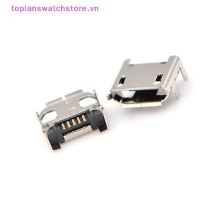 Toplanswatchstore 10 Chiếc Micro USB Loại B Nữ 5Pin DIP Ổ Cắm Jack Cổng Kết Nối Sạc VN