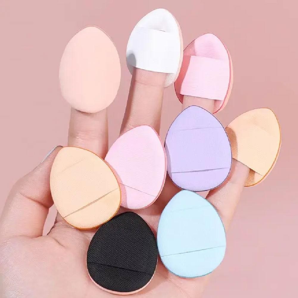 Phấn phủ đầu ngón tay hai mặt chống trễ Puff Tấm che khuyết điểm đệm đơn Khô / ướt Bóng công dụng kép P6u5