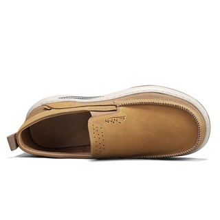 Đế Dày Cao Cấp Da Làm Việc Thoáng Khí Nhẹ Bền Slip-On Giày Đậu Hà Lan Đế Mềm Thoải Mái Bố