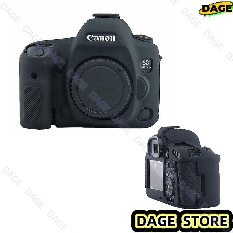 EasyCover Custodia In Silicone Per Canon EOS 5D MK IV – Pelle Nera, Protezione Antiurto E Antigraffio Per La Tua Reflex