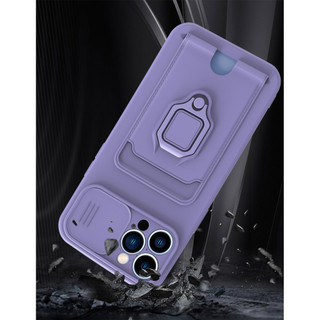 Dành Cho iphone 13 Pro Max / 12 Pro Max / 11 Pro Max Ốp Lưng 4 Trong 1 Trượt Camera Bao Đựng Thẻ Đứng Vuông Freebie Dây Chống Sốc Chống Rơi Mỏng Mềm TPU Cover