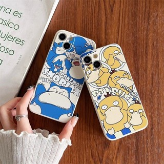 Ốp Lưng Cho iPhone 16E 16 Pro Max 15 14 Plus 13 12 Mini 11 Pro Max Ốp Lưng Điện Thoại Di Động Pokemon Psyduck Snorlax Bulbasaur Hoạt Hình Anime Dễ Thương Bảo Vệ Toàn Diện Silicon Anime