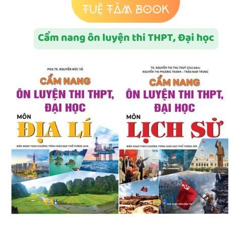 Sách - Combo Cẩm nang ôn luyện thi THPT Đại học môn Địa lí + Lịch sử (ND)