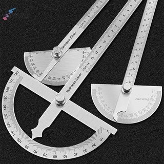 YOWEI 180 Độ Protractor Kim Loại Góc Finder Goniometer Thước Góc Dụng Cụ Chế Biến Gỗ VN