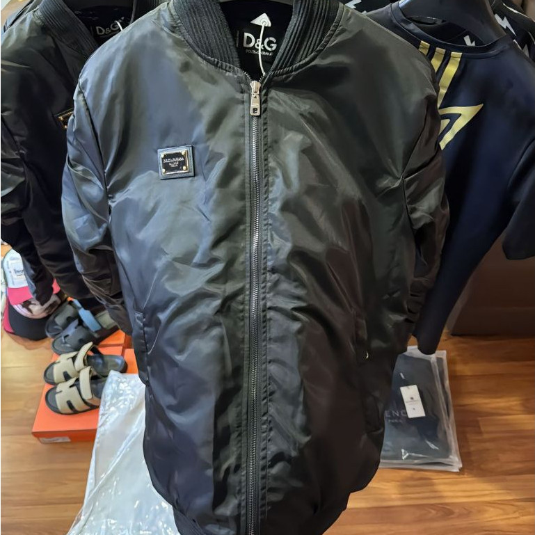 Áo Bomber Trần Bông Thêu Lưng Dê Gà Logo Ngực KCloset 2 Lớp Dày Dặn Dáng Rộng Nam Nữ NA841