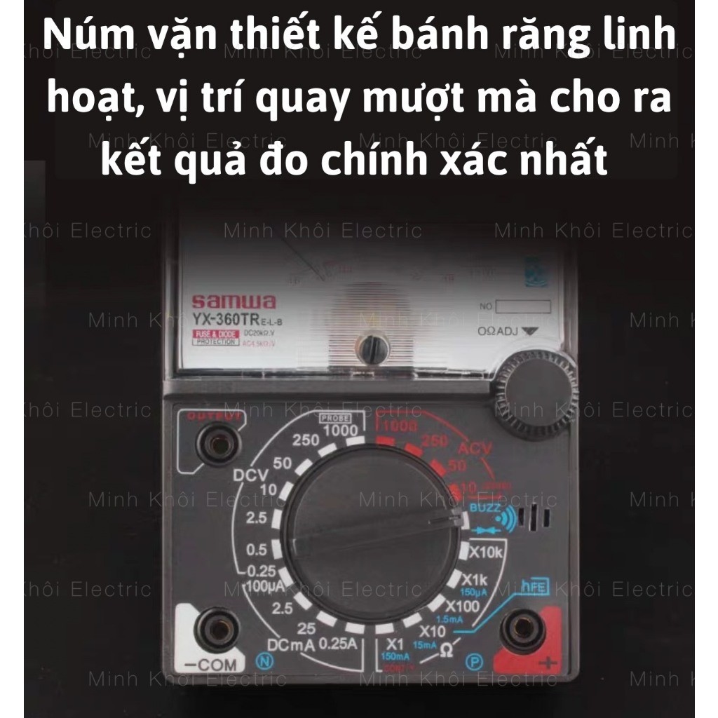 Đồng hồ vạn năng Samwa YX360-TRn tặng kèm pin,đồng hồ điện tử,máy đo vạn năng, đo điện,đồng hồ đa năng đo điện trở