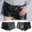 Quần Short trang điểm IAPPORTUNIA, Thắt lưng da Pu Giày bốt siêu ngắn eo thấp, Thời trang Spice Girl Y2k Vintage Quần ngắn gợi cảm dành cho nữ