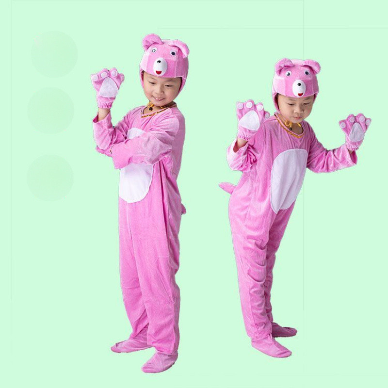 💕Chỗ💕 Quần Áo Trẻ Em Động Vật Múa 3 Đến 14 Tuổi Gấu Vàng Gấu Trúc Gấu Nâu Trang Phục Quần Áo Cho Bé Gái Trới Lạ Halloween