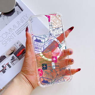Bộ sưu tập tem du lịch Vỏ từ tính chống rơi cho IPhone 16 16e 15 14 13 12 11 Pro Max X XS XR XSMAX 7 8 + Plus SE 2020 / 2022 Vỏ bọc CXSJ