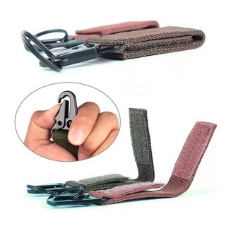 Móc khóa đai chiến thuật carabiner - móc webbing polypropylene nặng cho ba lô ngoài trời, đi bộ đường dài, phụ kiện thiết bị cắm trại