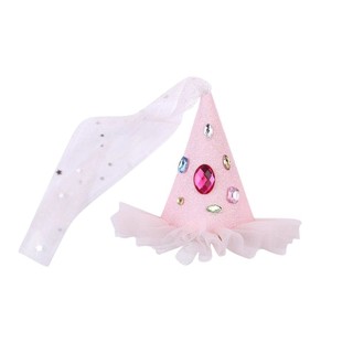 Mũ sinh nhật Công Chúa ngọt ngào, kẹp tóc rhinestone, mũ đội đầu dự tiệc, không khí lễ hội, phụ kiện tóc, đạo cụ chụp ảnh, phụ kiện tóc