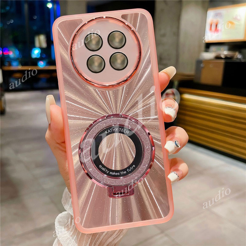 Honor X9c 5G Sang Trọng Gradient Bling Long Lanh Nhẫn Giá Đỡ Ốp Lưng Điện Thoại Honor X9c Smart HonorX9c Smart 5G 2024 Với Full Ống Kính Máy Ảnh Phim Bảo Vệ Lấp Lánh Bling Giá Đỡ Từ Tính