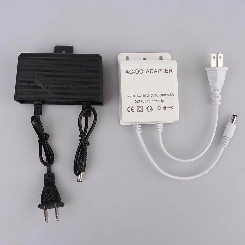 Tmoy 12V 2A 2000ma camera quan sát Bộ chuyển đổi nguồn điện Bộ sạc phích cắm chống nước ngoài trời TCS