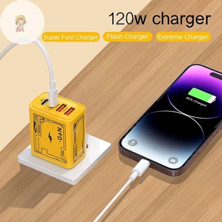 TWE 120W 4 Cổng USB Type-C GaN Sạc Điện Thoại PD Power Adapter Cho Điện Thoại Di Động Máy Tính Bảng Dành Cho Huawei VN
