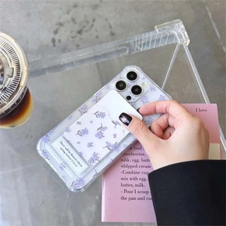 Ins Hoa Đựng Thẻ Ảnh Ví Ốp Lưng Điện Thoại Cho iPhone 16 15 14 13 12 Mini 11 Pro XS X XR 7 8 Plus SE 2020 2022 Ốp Lưng Mềm Trong Suốt TPU Chống Va Đập