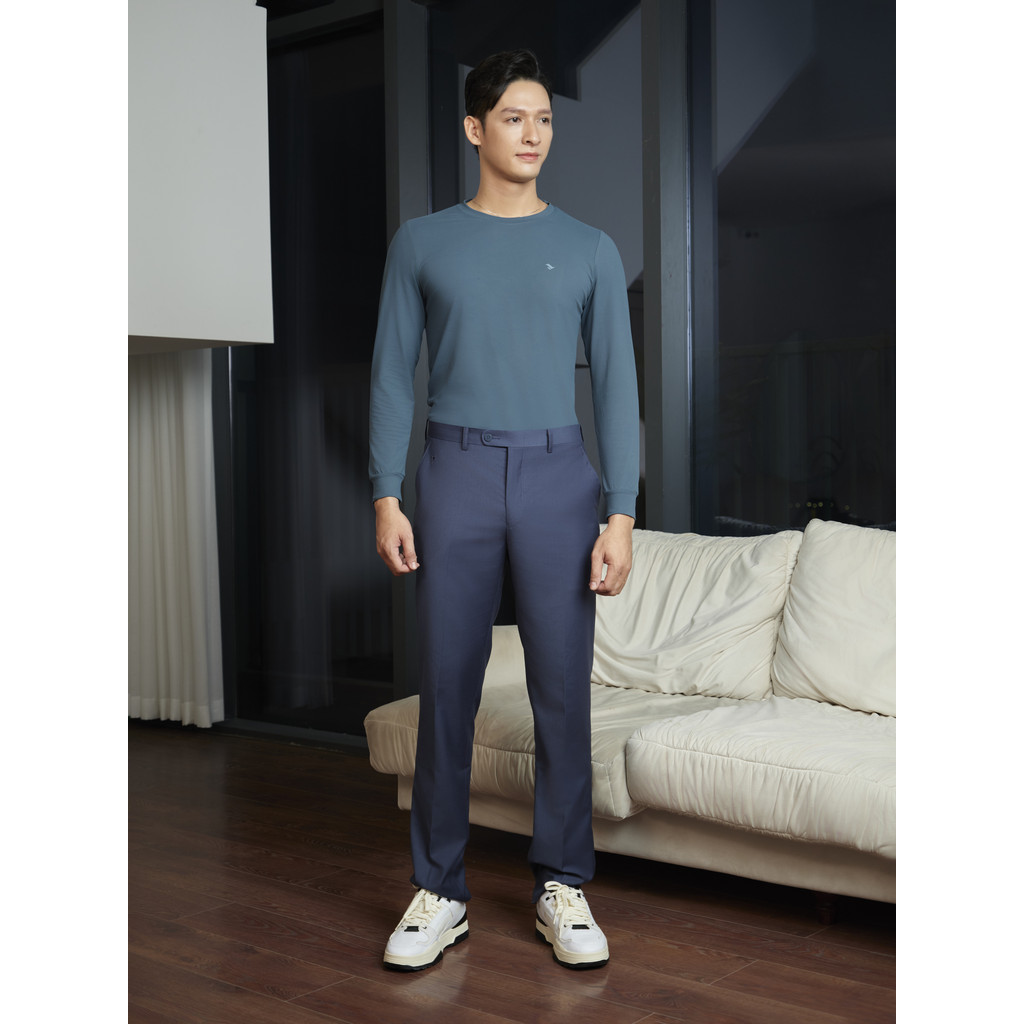 Quần tây trơn 0ly VIETTIEN vải poly phom regular VT00000161
