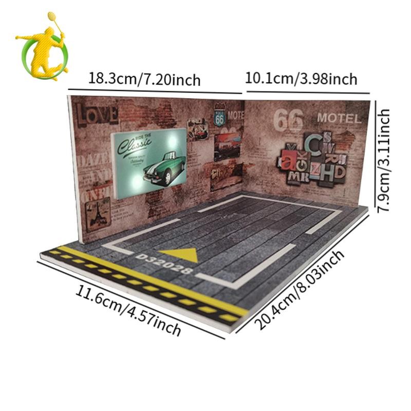 1 / 24 Garage Diecast Car Display Case Mô phỏng Bố trí cảnh nhà để xe Diorama