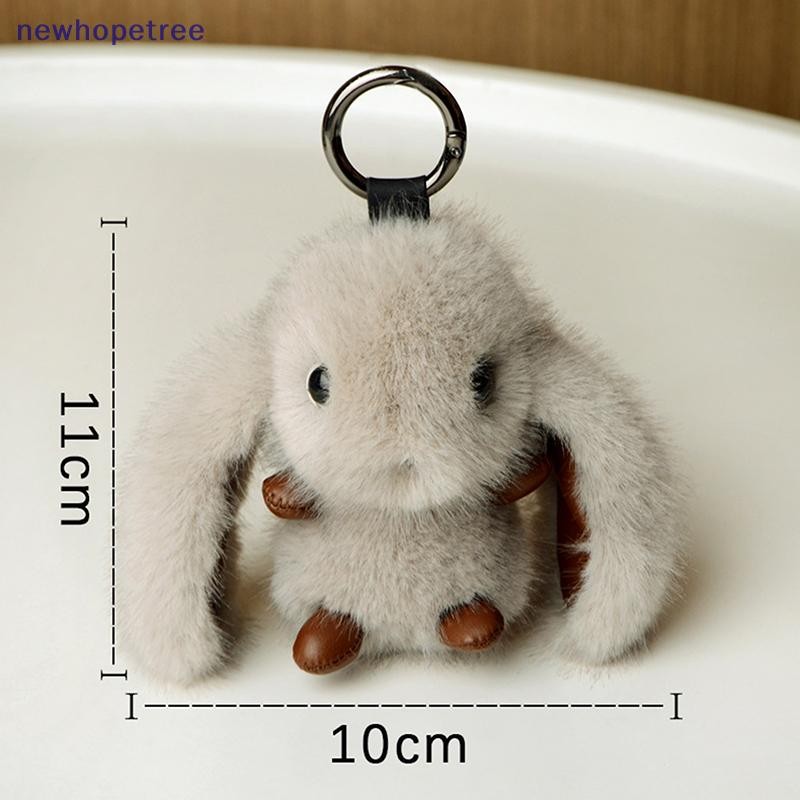 Ntvn Dễ Thương Lông Tơ Móc Khóa Nhẫn Sang Trọng Pompon Bunny Túi Mặt Dây Chuyền Cho Túi Đôi Chìa Khóa Xe Trang Sức Quà Tặng OIK