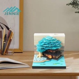 Lịch để bàn 3D Lịch ghi nhớ 2025 có đèn LED trang trí quà tặng tại nhà [jennie1.vn]
