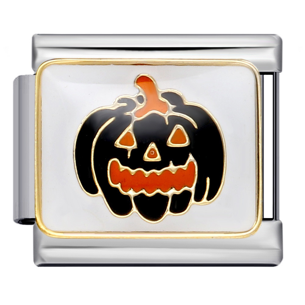 Vòng tay hạt charm Halloween, dụng cụ DIY từ thép không gỉ cao cấp