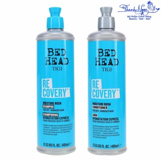 Dầu gội xả phục hồi tóc TIGI BED HEAD RECOVERY Moisture Rush 400mlx2 ( New 2022 ) [ TN ]