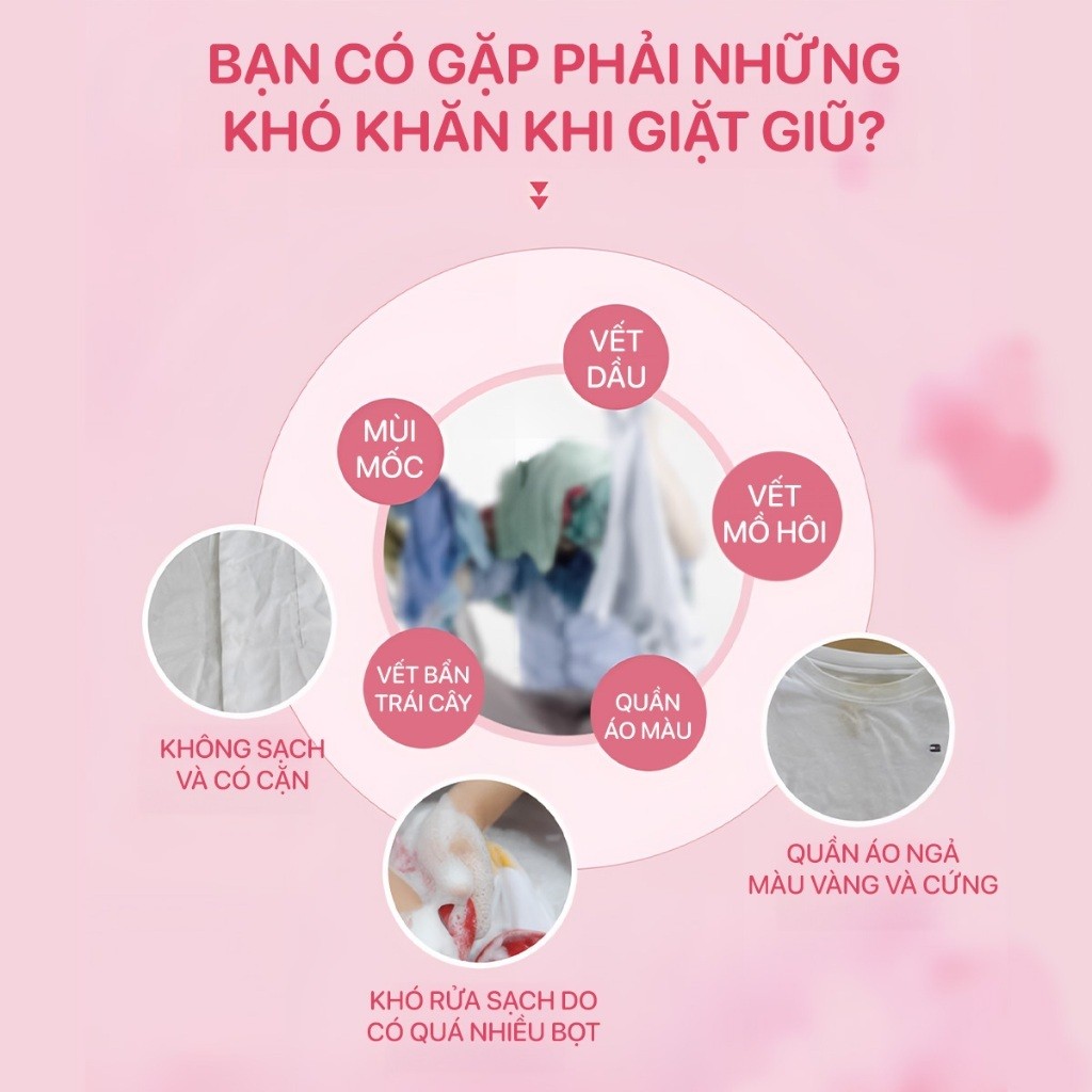 (AN TOÀN CHO DA) Nước giặt xả sắc hương Top Gia túi 1L, 2in1 tạo bọt vừa phải giúp làm sạch và mềm vải dễ dàng