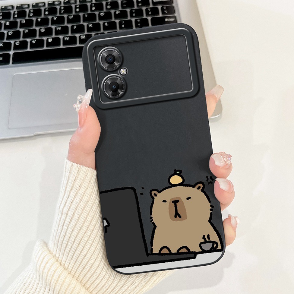 Dành Cho Redmi Note 11R Ốp Lưng Thẩm Mỹ Thời Trang Mèo Dễ Thương Hoạt Hình Động Vật Silicon Vỏ 6.58 '' 22095RA98C