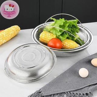 Moonlights Giỏ hấp thực phẩm bằng thép không gỉ Nồi áp suất Giỏ hấp có tay cầm Lưới hấp Bộ lọc thoát nước Dụng cụ nấu ăn EN