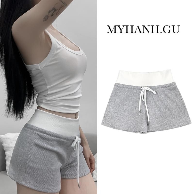 Quần short đùi ôm phối lưng bản to ( 0Q20)- MYHANH.GU