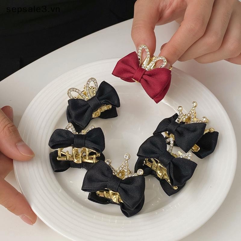 # VN # Kids Ngọt Ngào Dễ Thương Nơ Nữ Nhỏ Mũ Kim Cương Giả Tai Thái Vuốt Tóc Kẹp Tóc Bé Gái Phụ Kiện Tóc.
