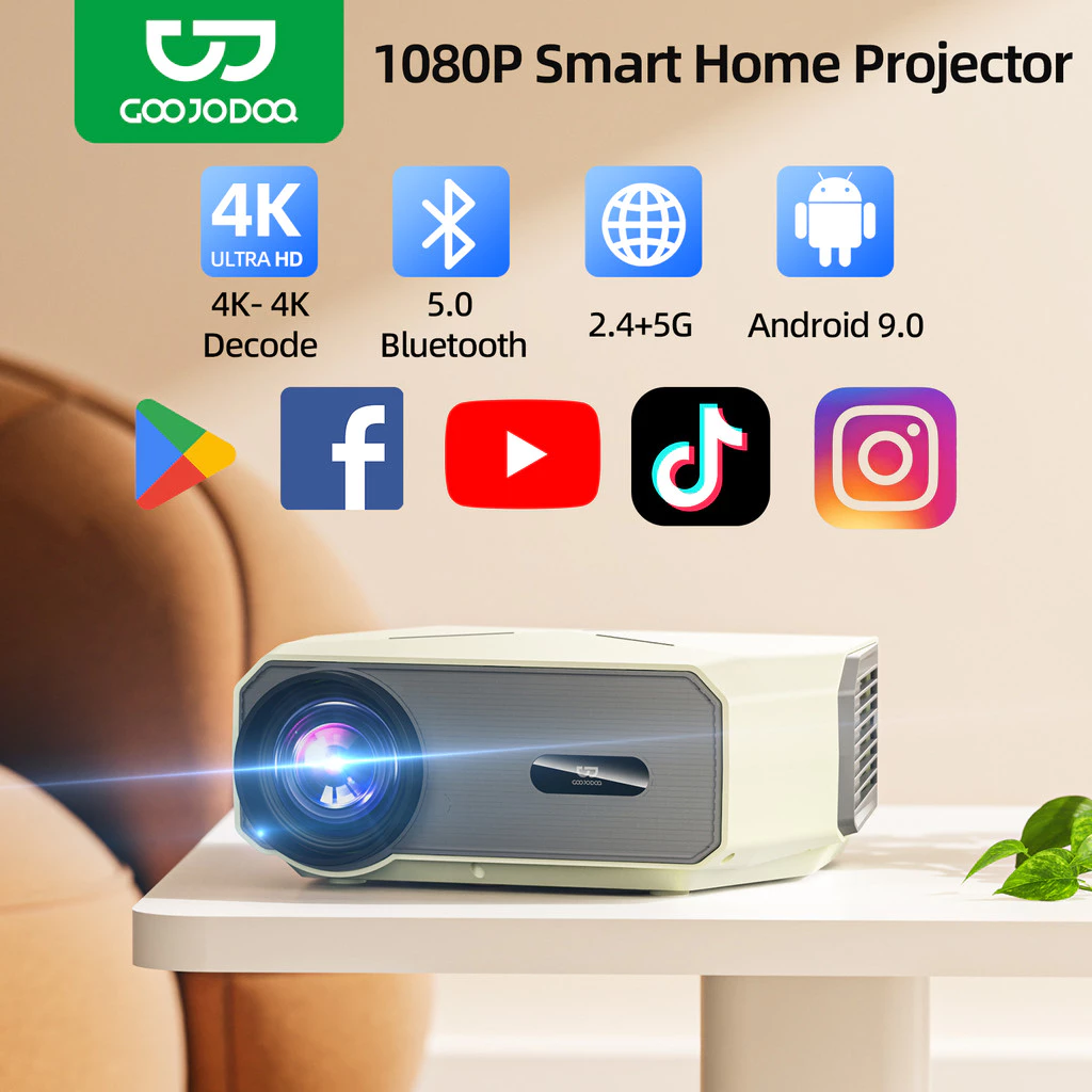 Máy chiếu GOOJODOQ mặt trước