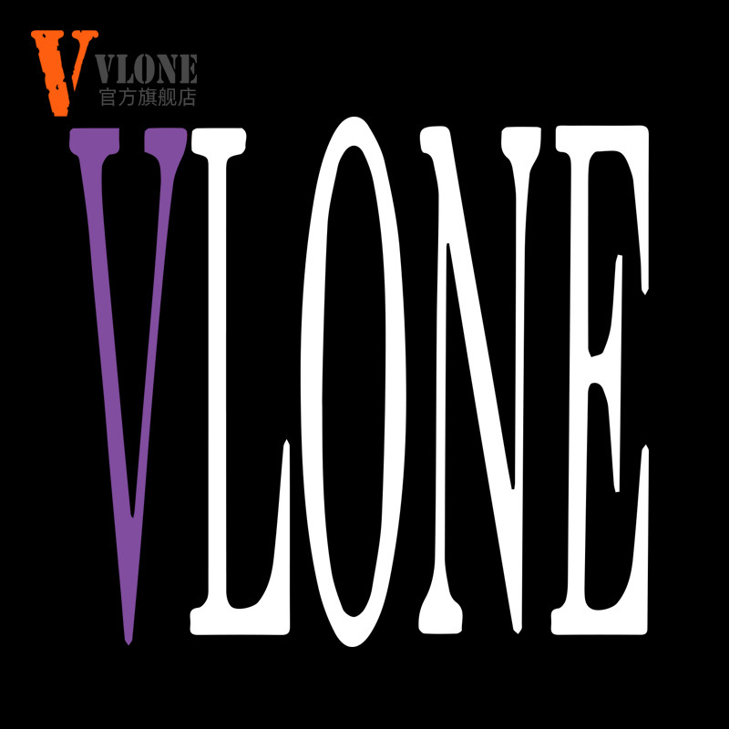 Bán chạy VLONE phổ biến của Mỹ xu hướng cổ thủy thủ đoàn lớn in chữ V dáng rộng áo len nam nữ 1121