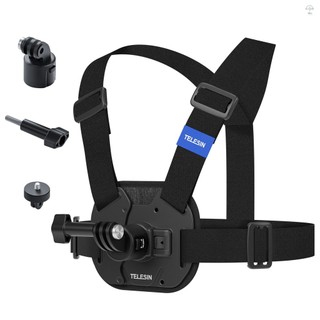 Telesin Camera Thể Thao Ngực Mount Harness Phát Hành Nhanh Dây Đeo Ngực Thay Thế Cho Hero 12 / 11 / 10 / 9 DJI OSMO Action Insta360 X4 / X3 Phụ Kiện Camera Hành Động