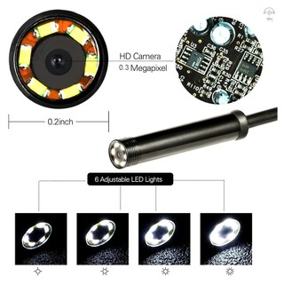 Nội soi 0,3MP Nội soi nội soi 3 trong 1 có đèn LED có thể điều chỉnh 1 mét