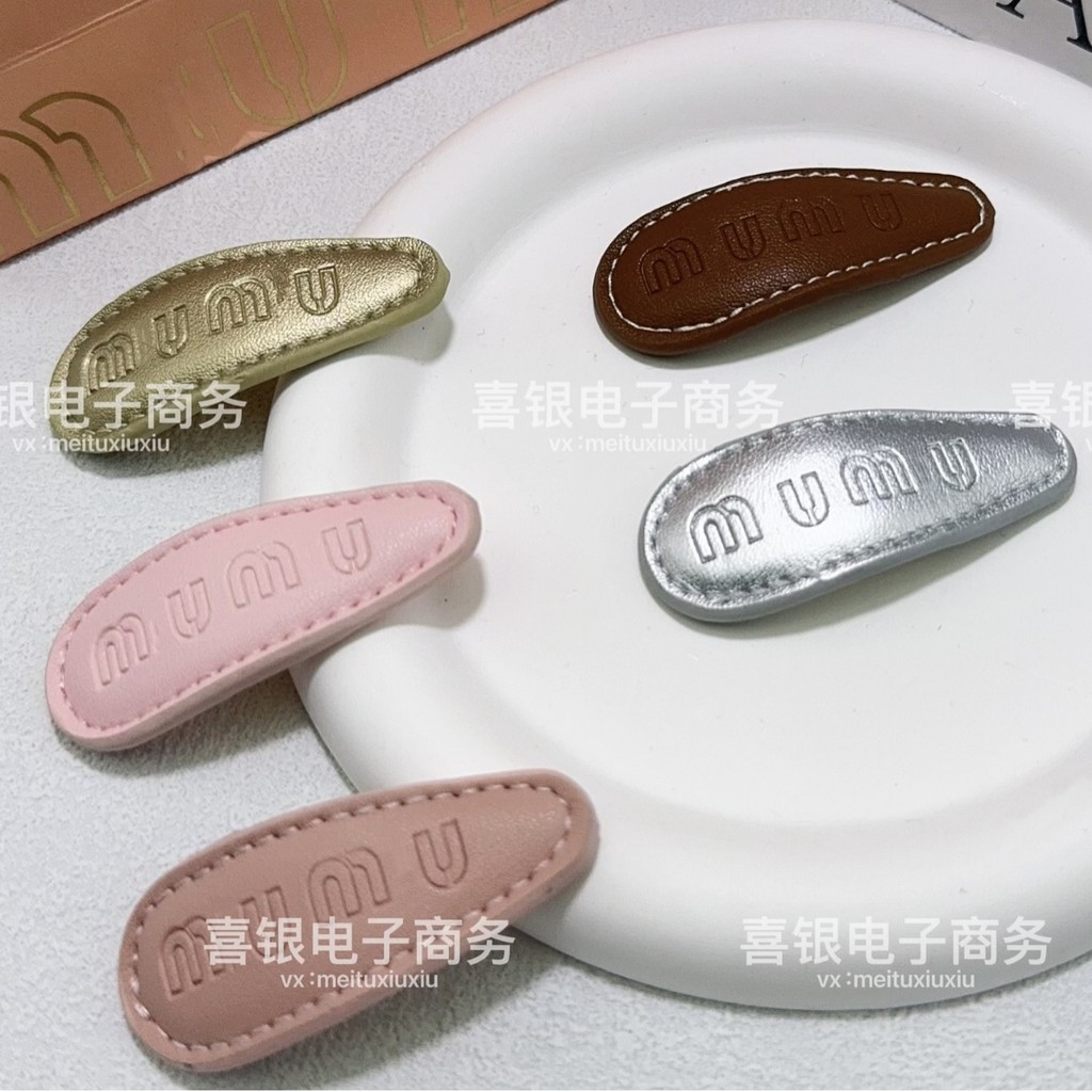 Kẹp tóc chữ cái viền dầu, chất lượng cao, phong cách thời trang dễ phối