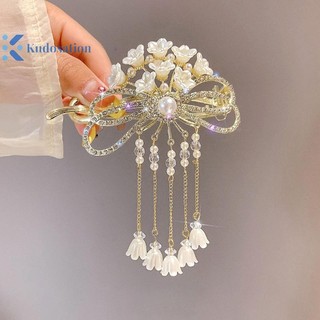 Kudosation Rỗng Ra Nơ Kẹp Tóc Cho Nữ Pha Lê Hoa sel Vuốt Tóc Bé Gái Thời Trang Thanh Lịch Sáng Bóng Barrettes Phụ Kiện Tóc